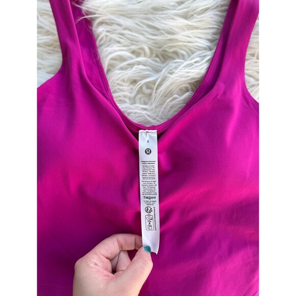 Lululemon Align Tank Top Ripened Raspberry Size 6 - Picture 9 of 9